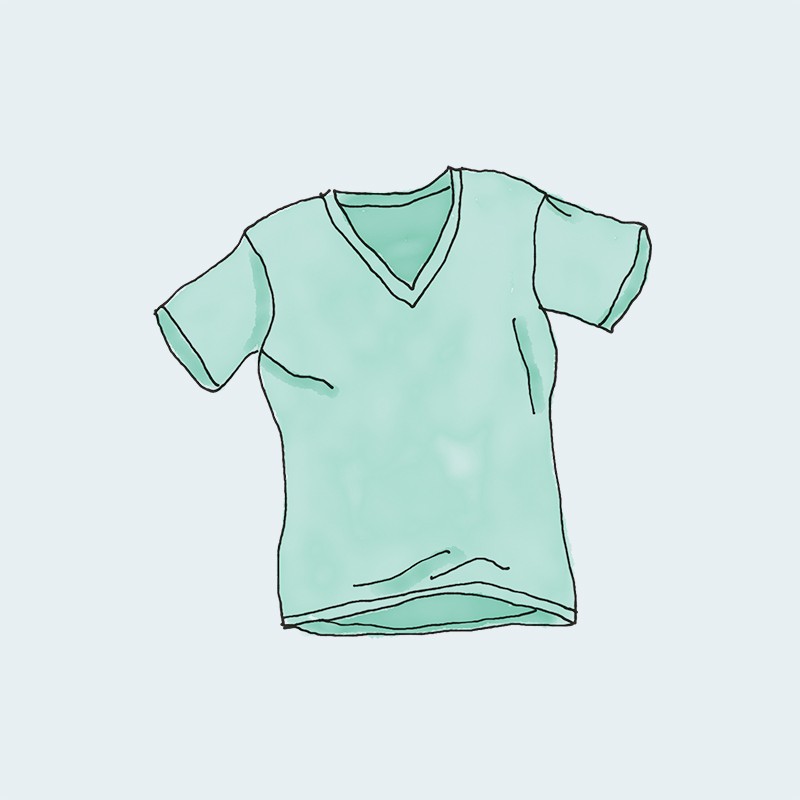 تی شرت یقه وی - Image 2